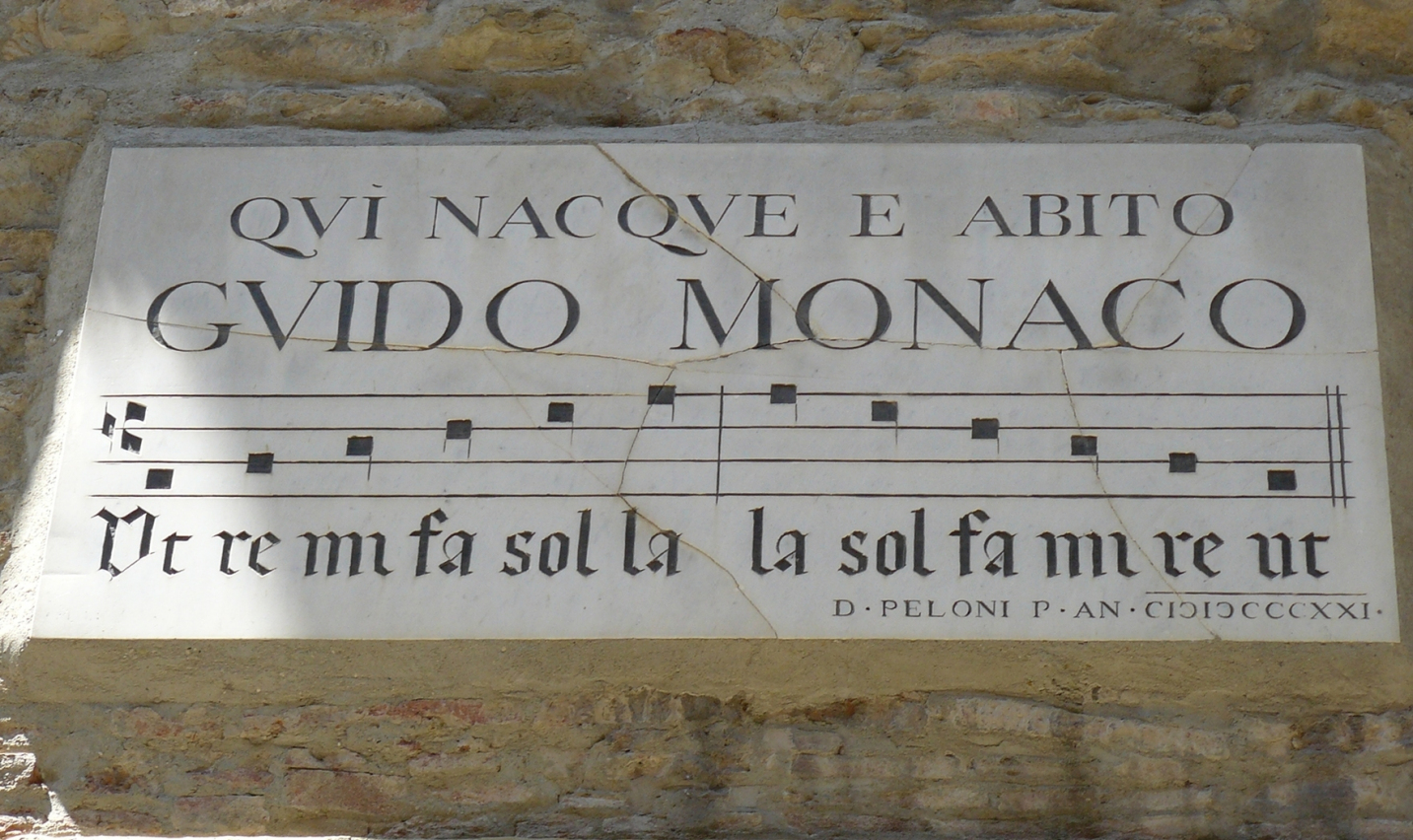 https://commons.wikimedia.org/wiki/File:Plaque_of_Guido_Monaco,_Arezzo.JPG
